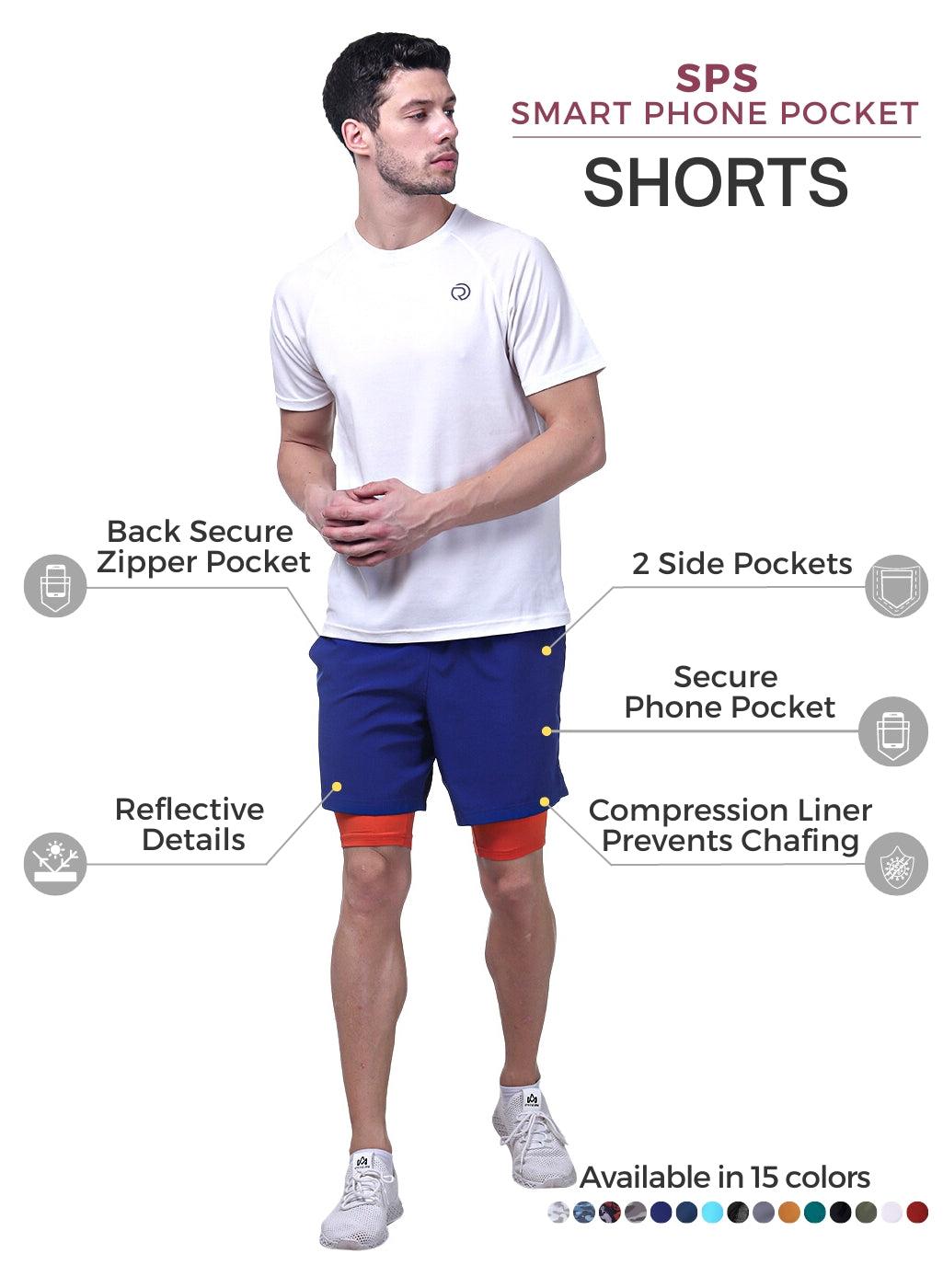 7" 2-in-1 Shorts with Phone Pocket