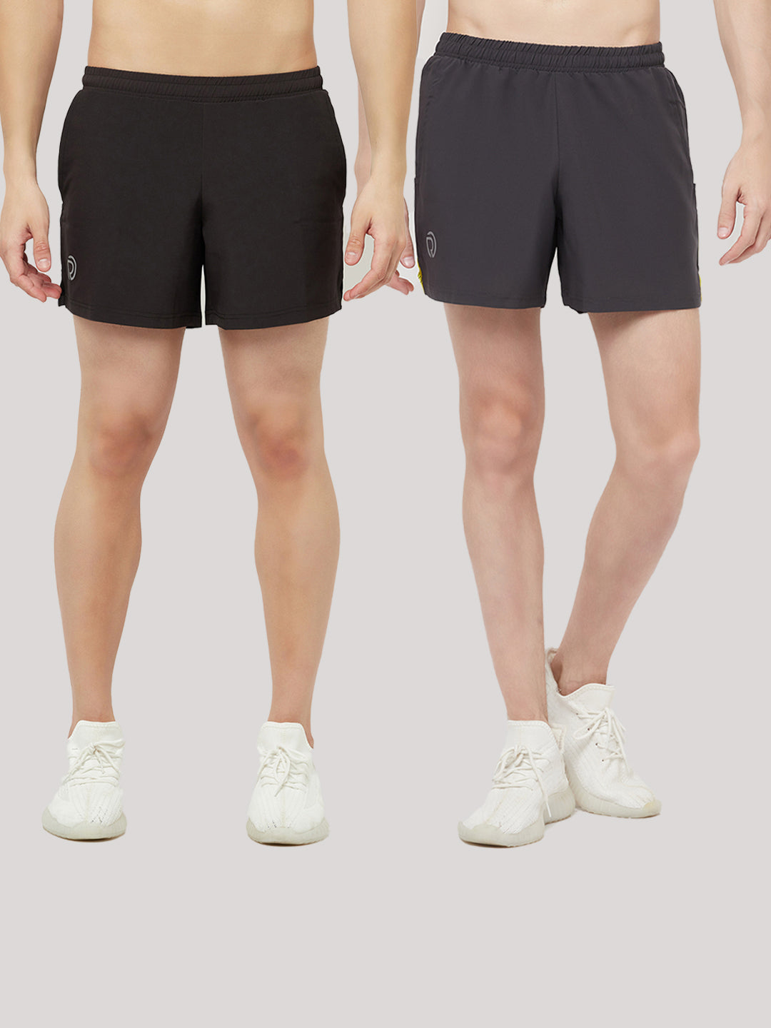Men s Sports Shorts with Zipper Pocket Black TRUEREVO