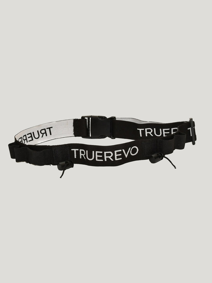 Race Number Bib Holder Belt with 4 loops for Marathons & Tri-athlons - Black
