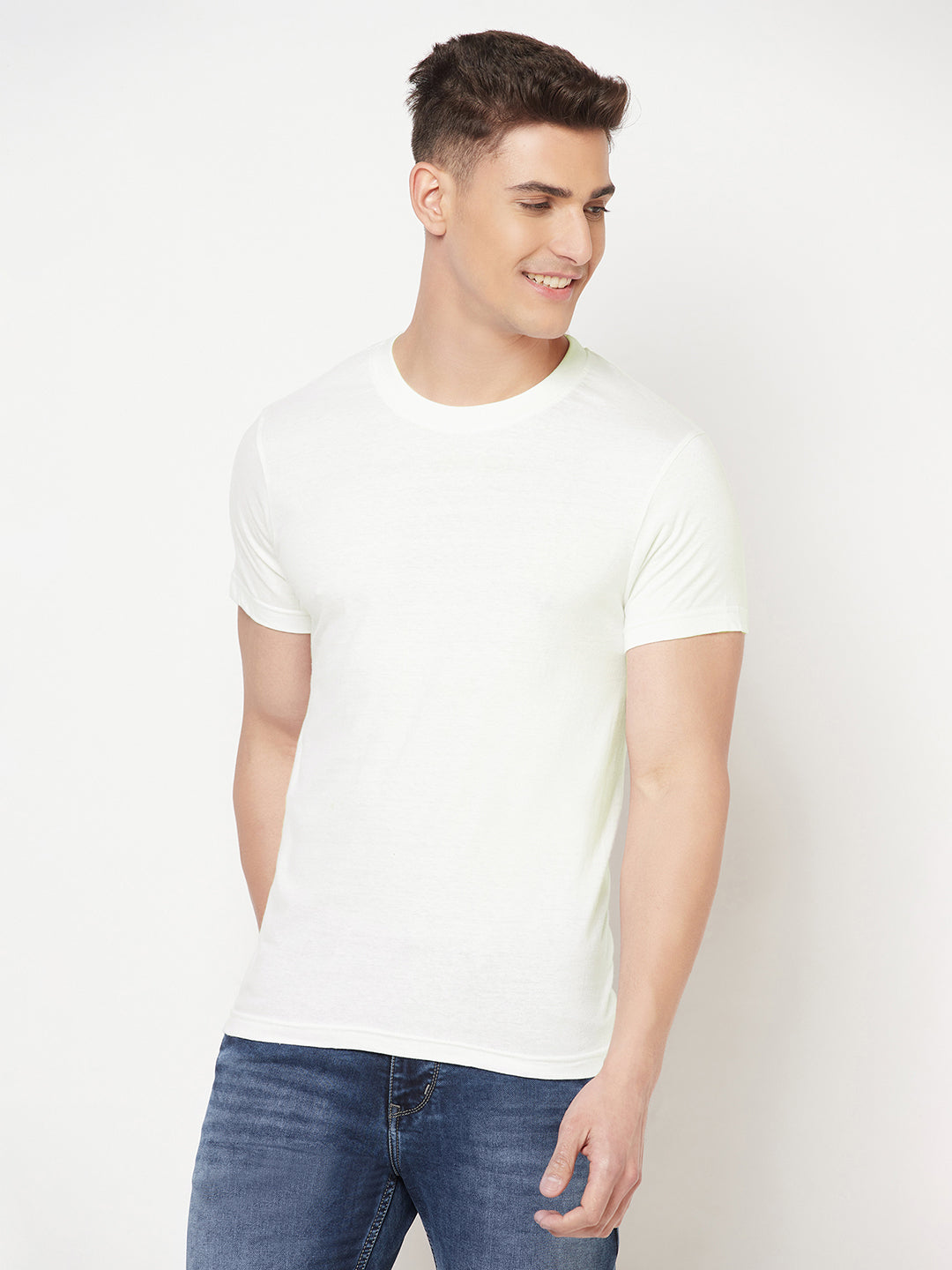 Super Comfy Cotton Tshirt (Pack of 2- White,Grey)