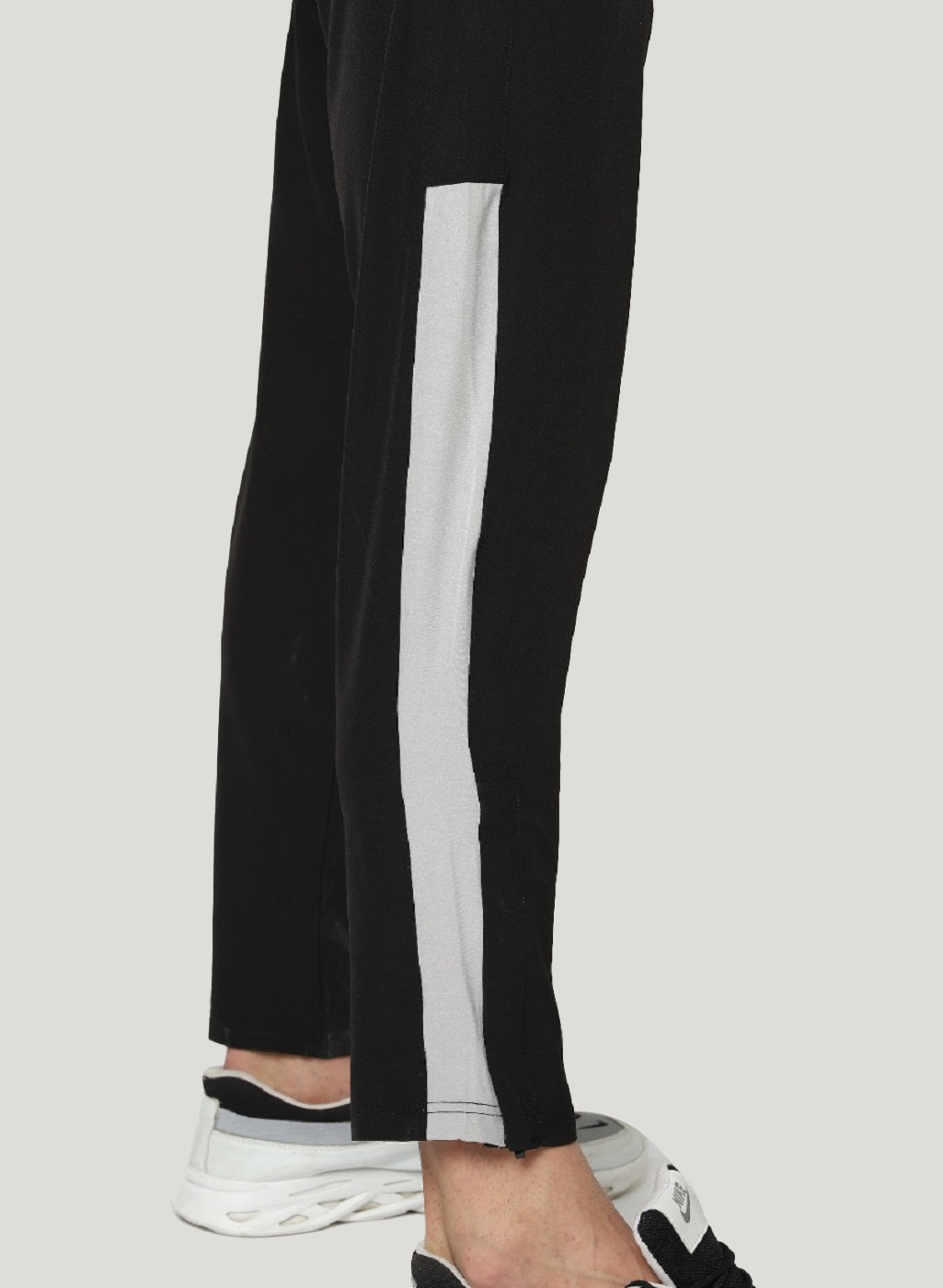 Stretch Track Pant with Hidden Pocket & Bottom Zipper