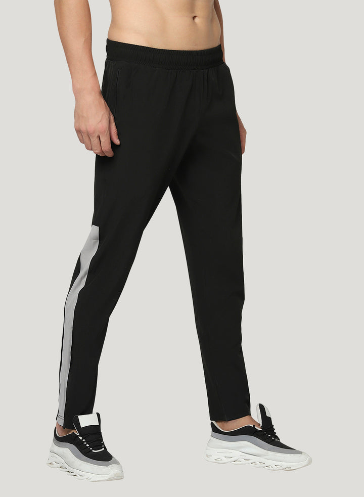 Stretch Track Pant with Hidden Pocket & Bottom Zipper
