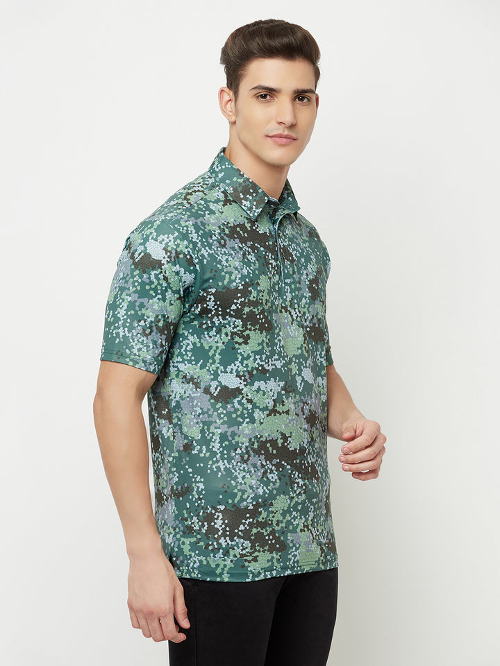 Printed Performance Sports Polo