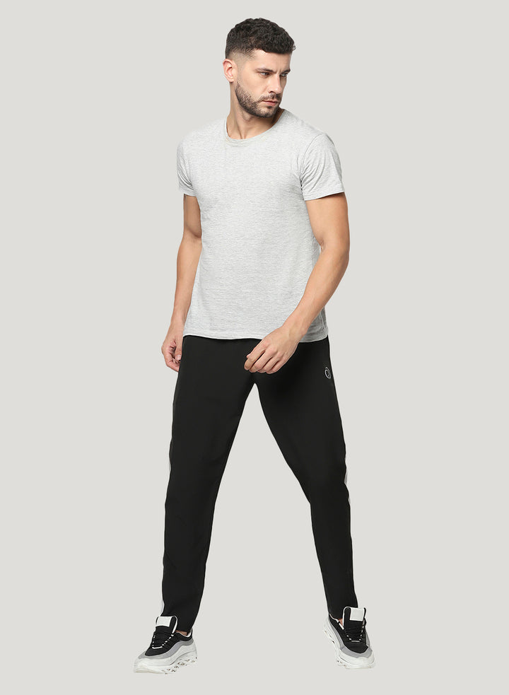 Stretch Track Pant with Hidden Pocket & Bottom Zipper