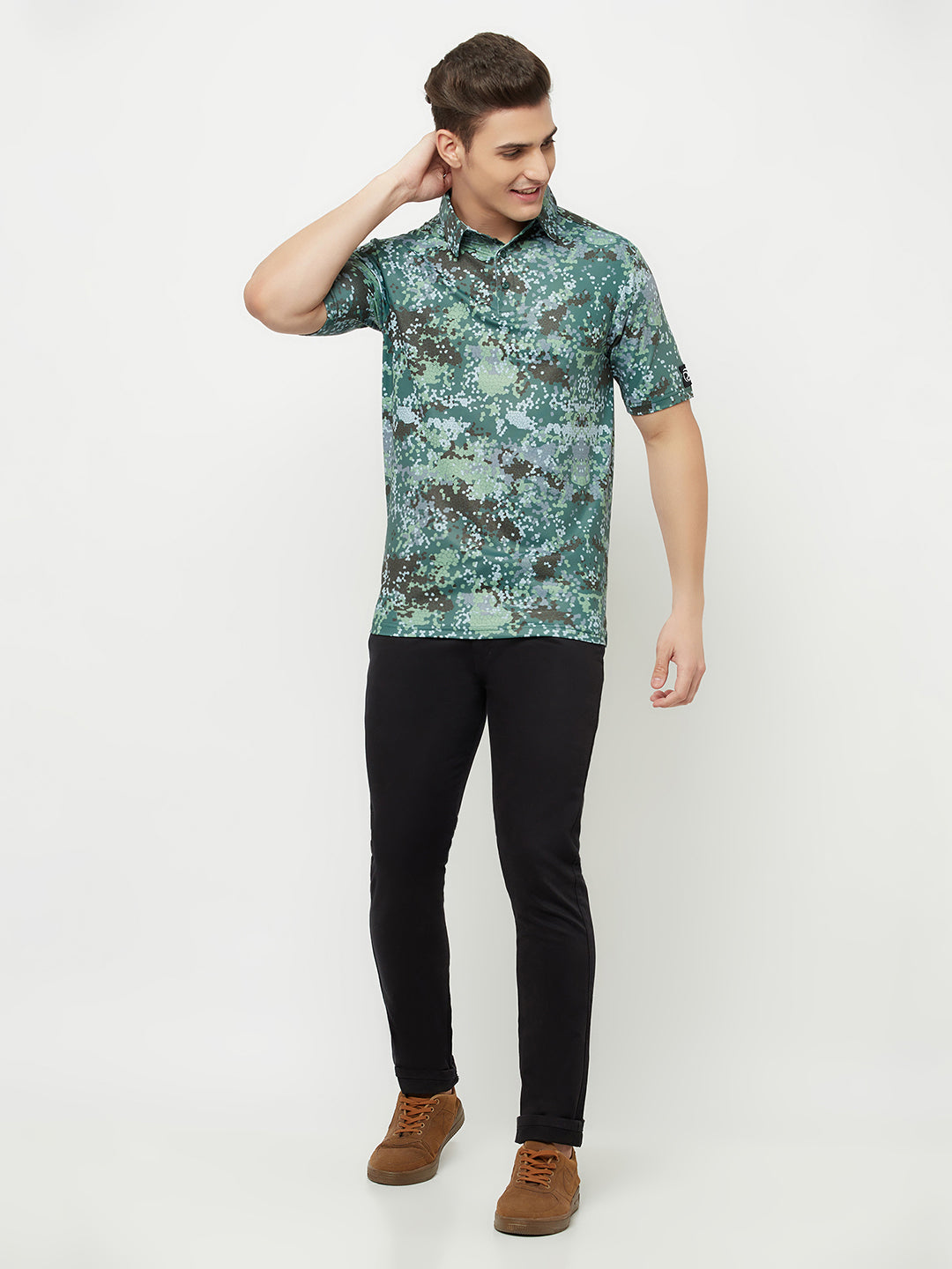 Printed Performance Sports Polo