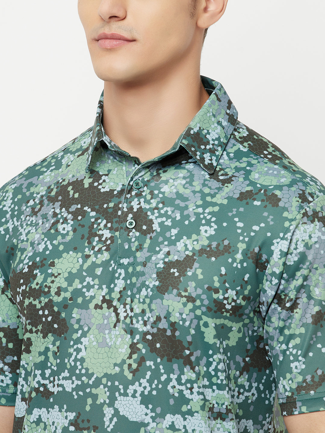 Printed Performance Sports Polo