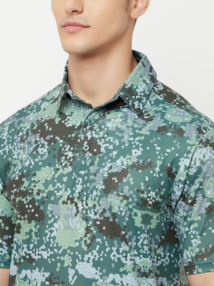 Printed Performance Sports Polo