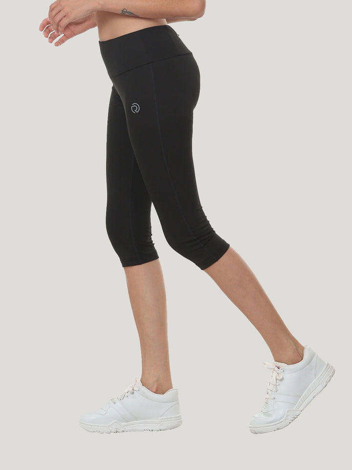 Women’s Stretch Dryfit 3/4th Legging with Waist Phone Pocket