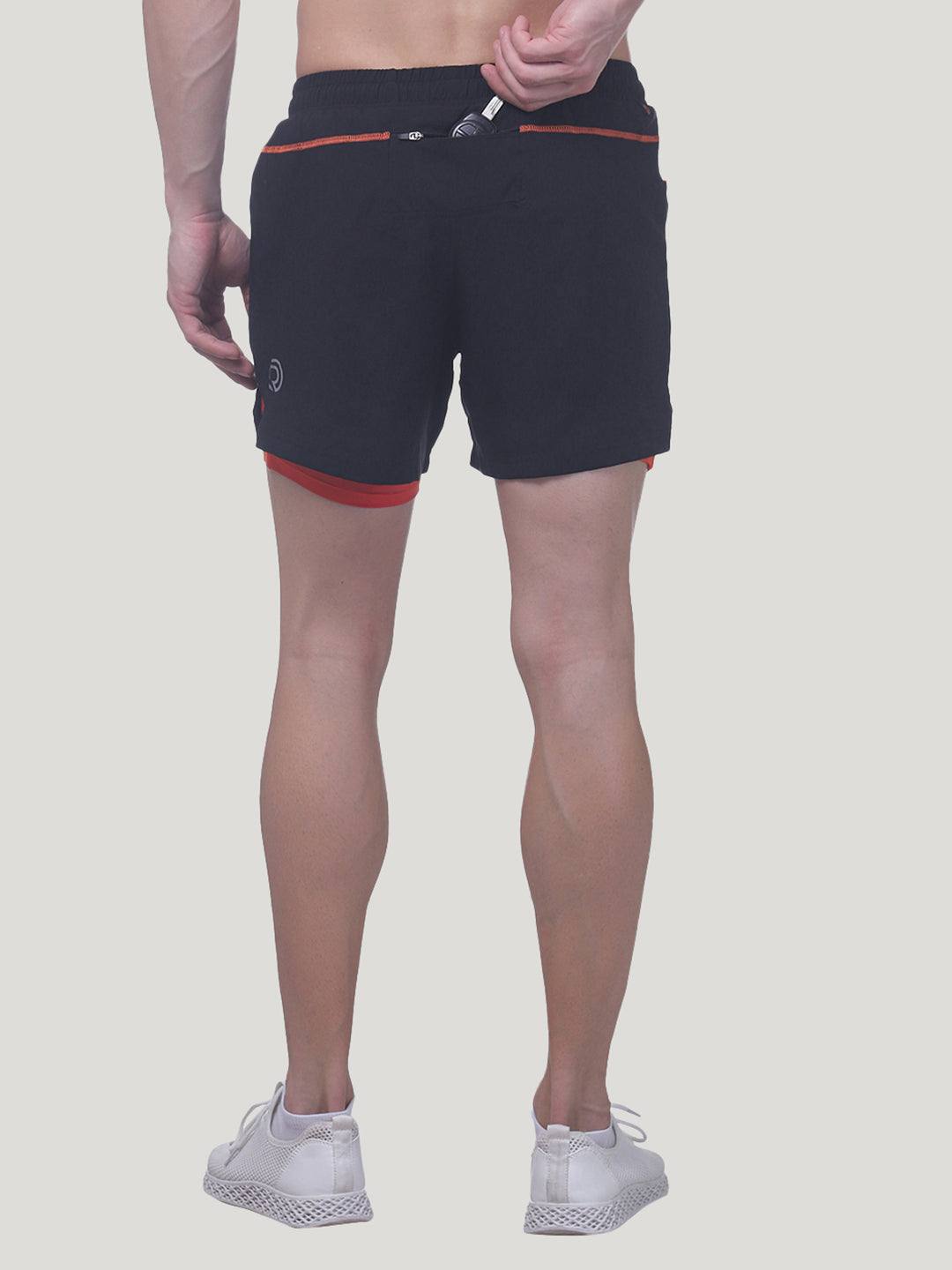 2-in-1 Running Shorts with Water Resistant Phone Pocket 5"