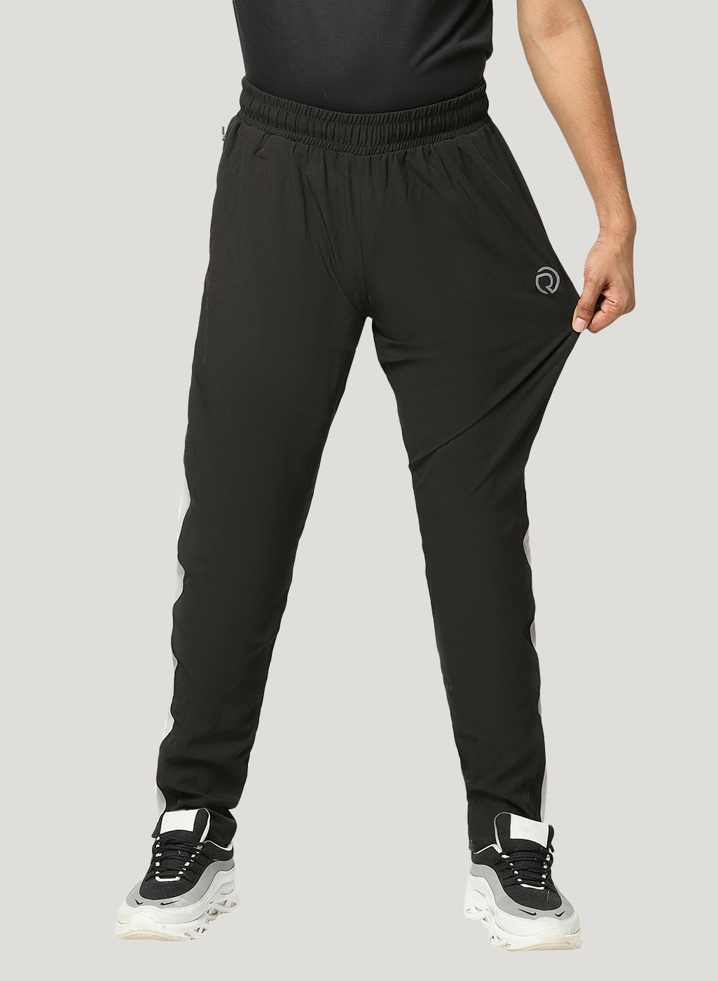 Stretch Track Pant with Hidden Pocket & Bottom Zipper
