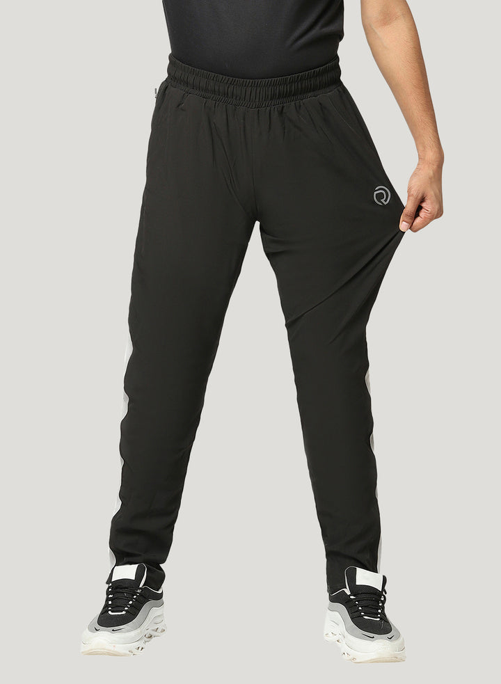 Stretch Track Pant with Hidden Pocket & Bottom Zipper