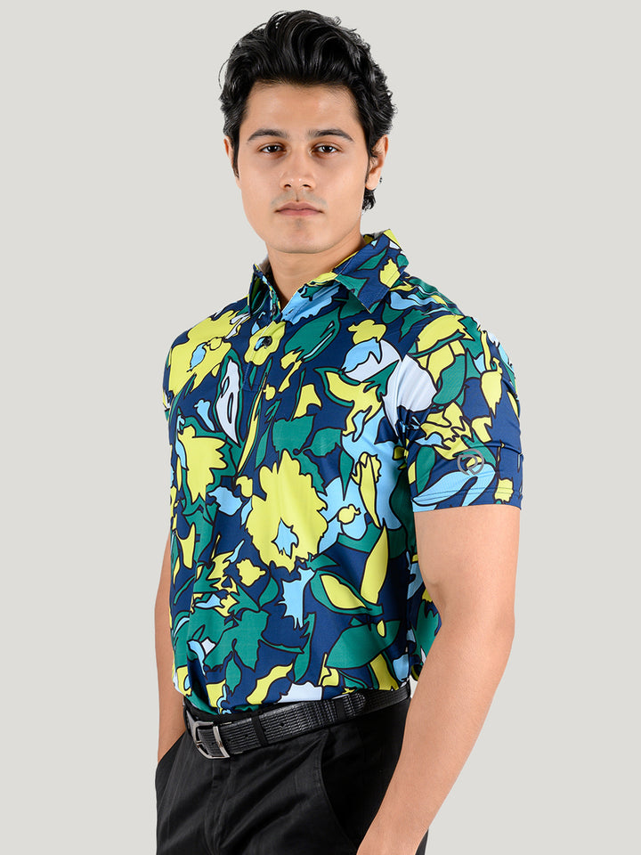 Printed Performance Sports Polo