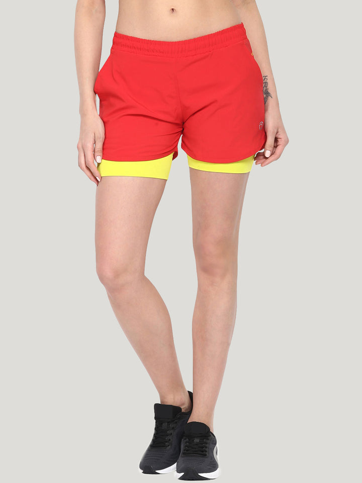 2-in-1 Sports Shorts with Phone Pocket 5"