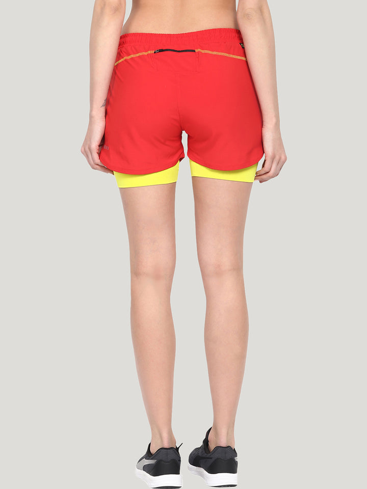 2-in-1 Sports Shorts with Phone Pocket 5"