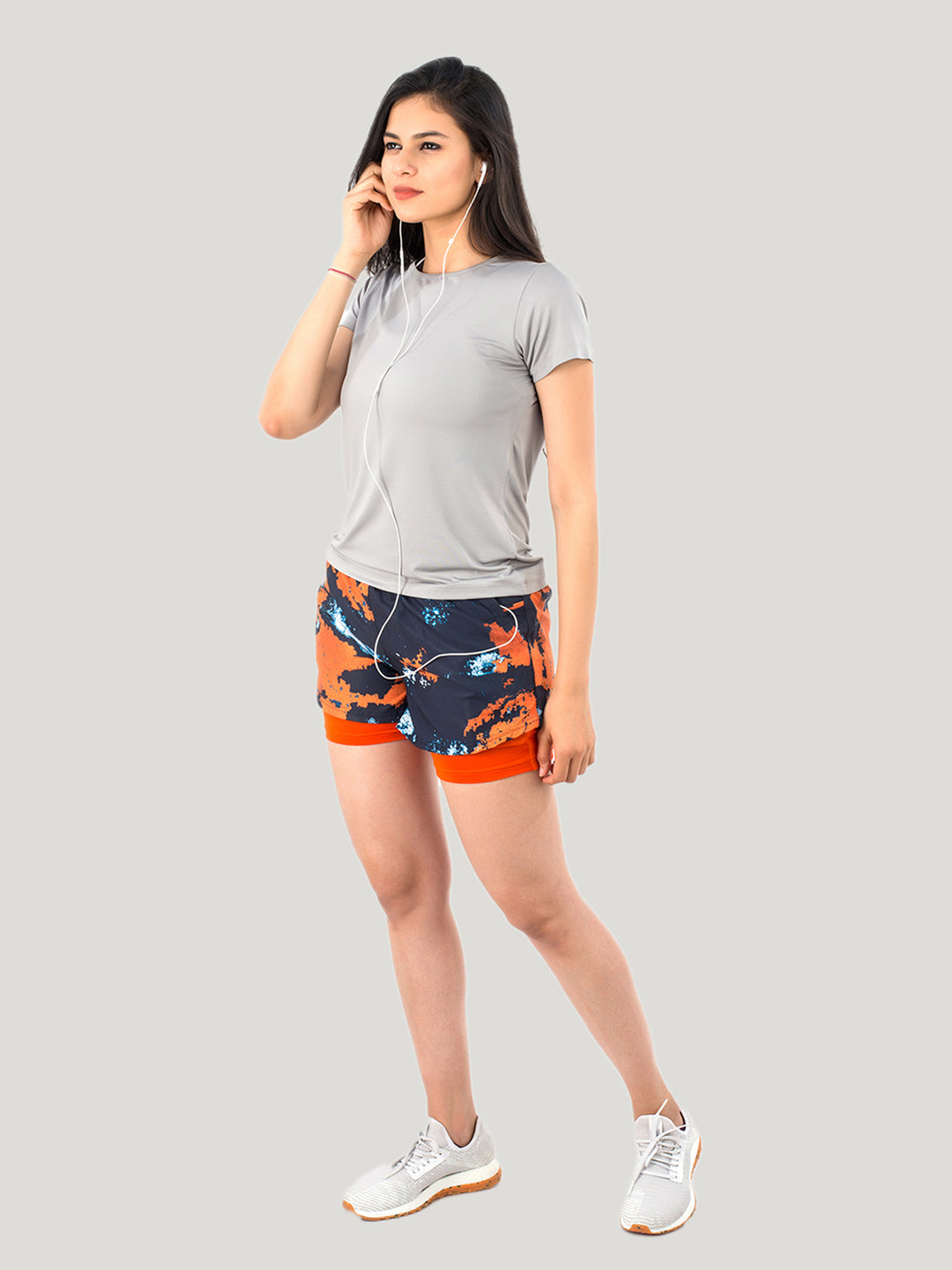 2-in-1 Sports Shorts with Phone Pocket 5"