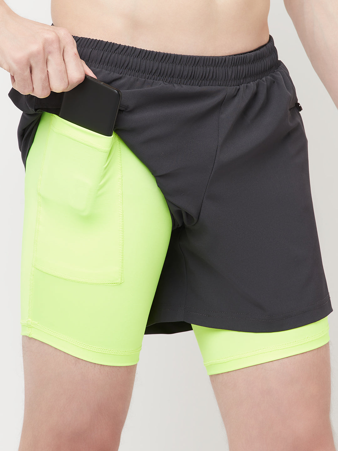 2-in-1 Running Shorts with Phone Pocket 5"