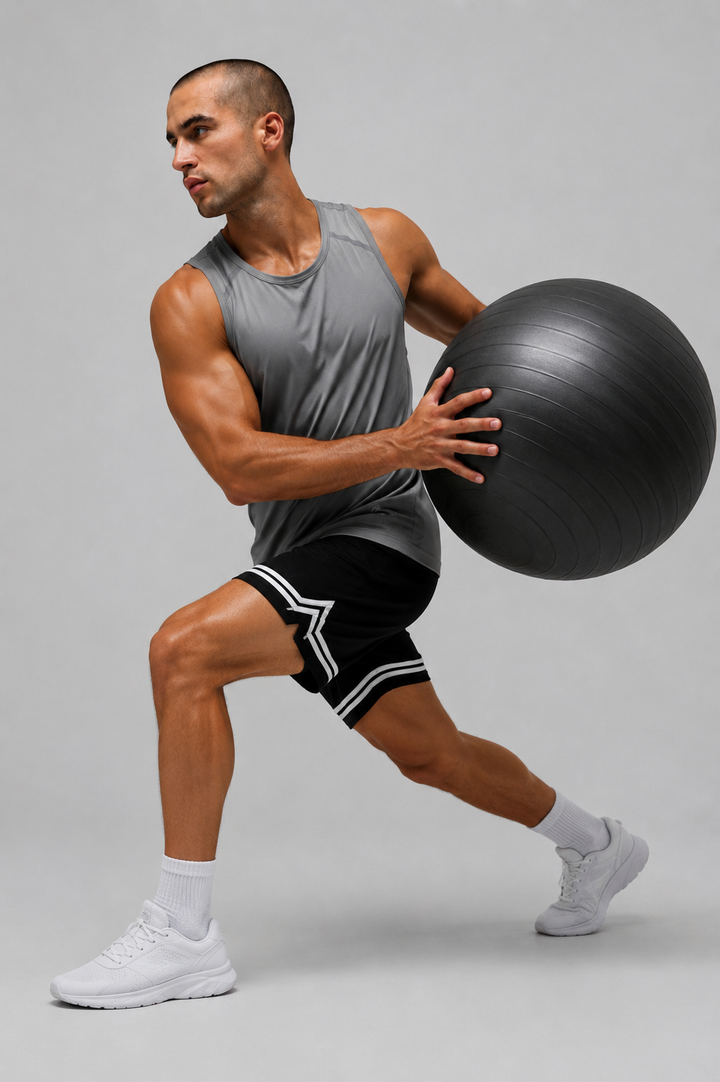 Reflective Running Tank - Grey