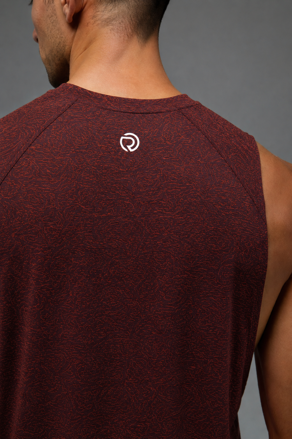 Reflective Running Tank - Maroon