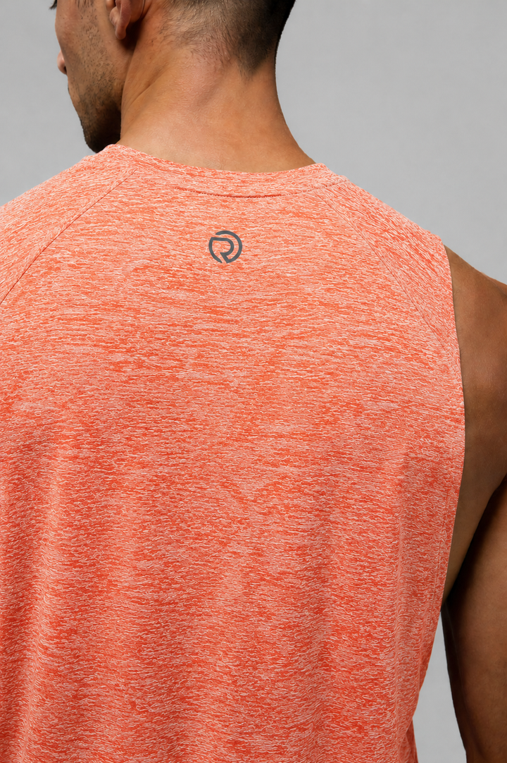 Reflective Running Tank Orange