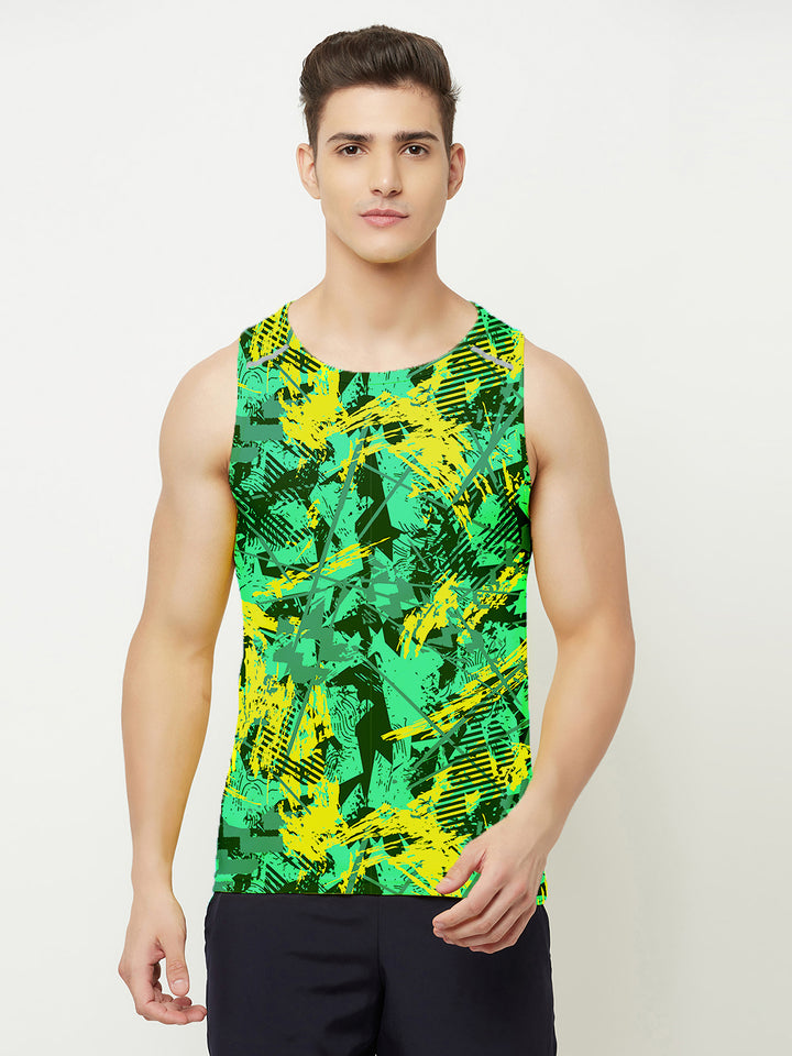 Performance Running Vest - Wild Green