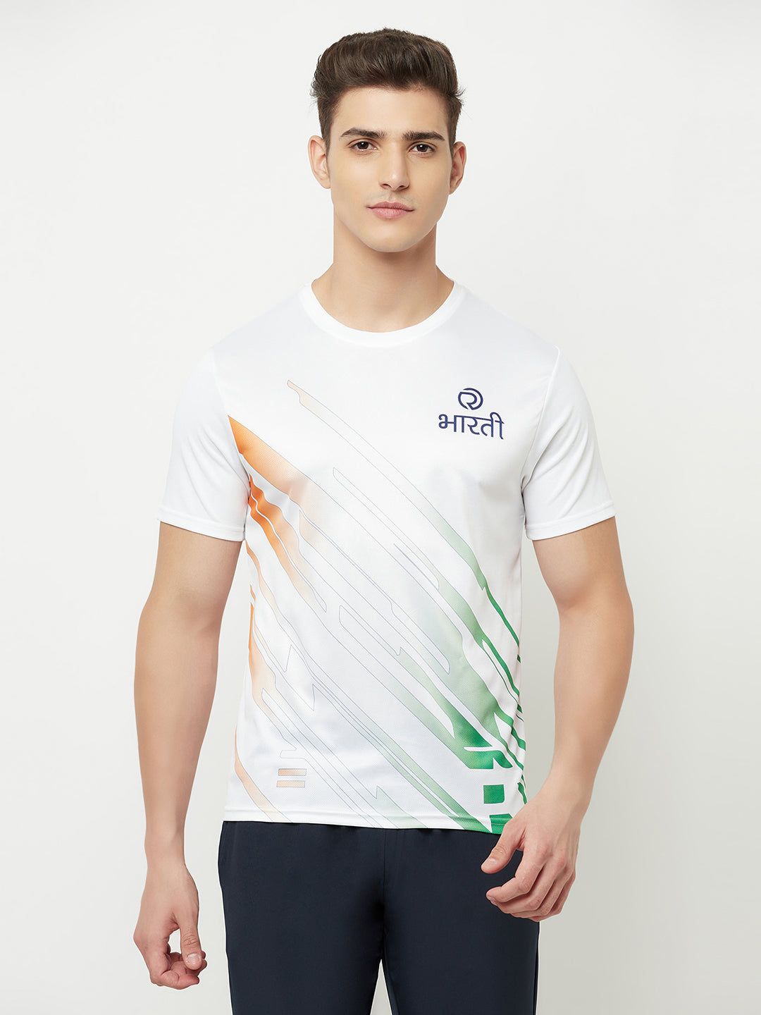 Men's reflective dryfit tshirt with flow graphics
