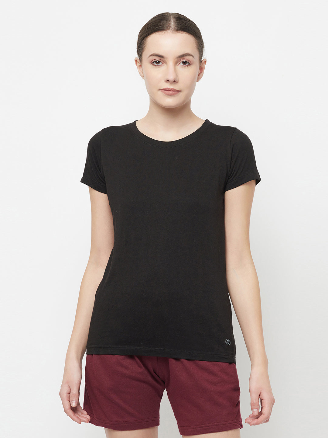Slim Fit Premium Cotton Tshirts (Pack of 3- Black, Orange, Pink)