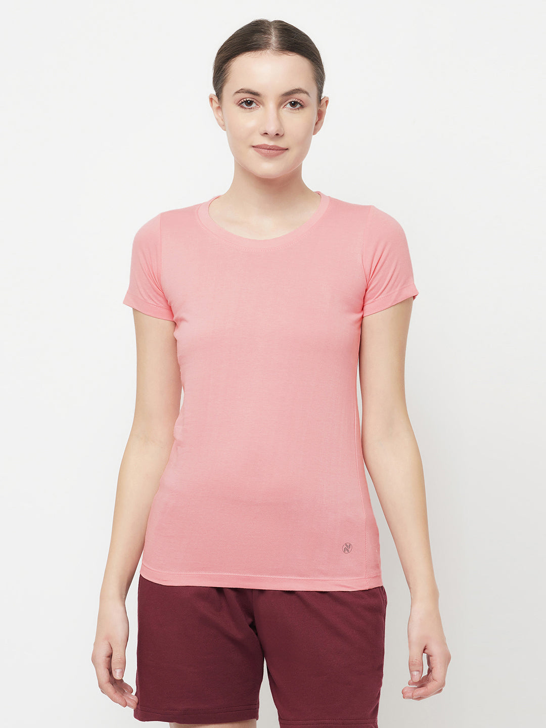 Slim Fit Premium Cotton Tshirts (Pack of 2- Black, Pink)