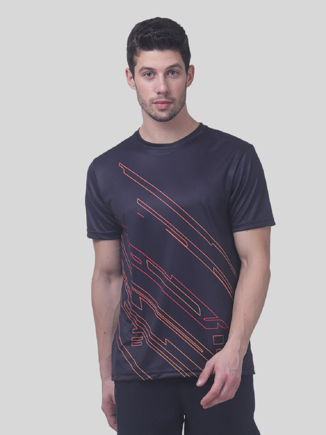 Men's Reflective Dryfit Tshirt With Flow Graphics