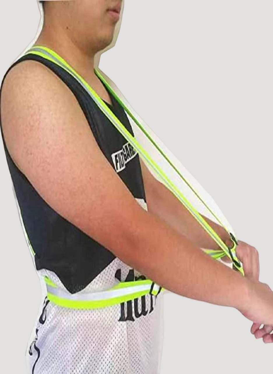 High Visibility Reflective Straps Vest - Green