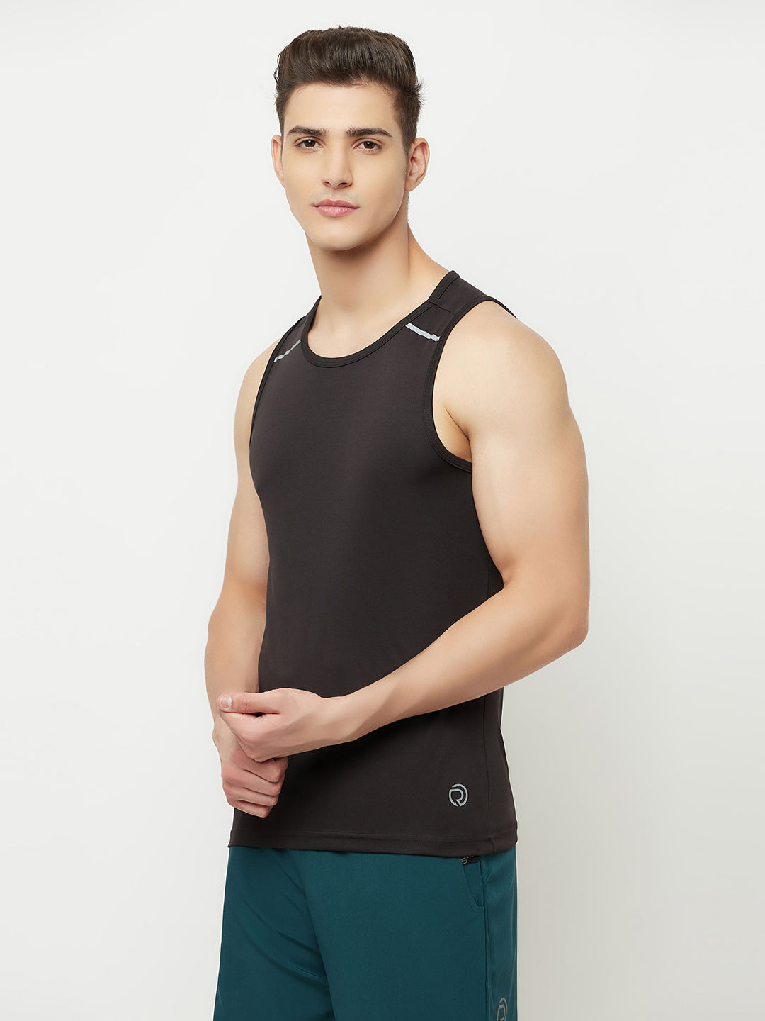 Reflective Running Tank - Pack of 2 Black & White