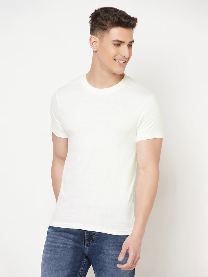 Premium Cotton Tshirts  (Pack of 2- White,Grey)