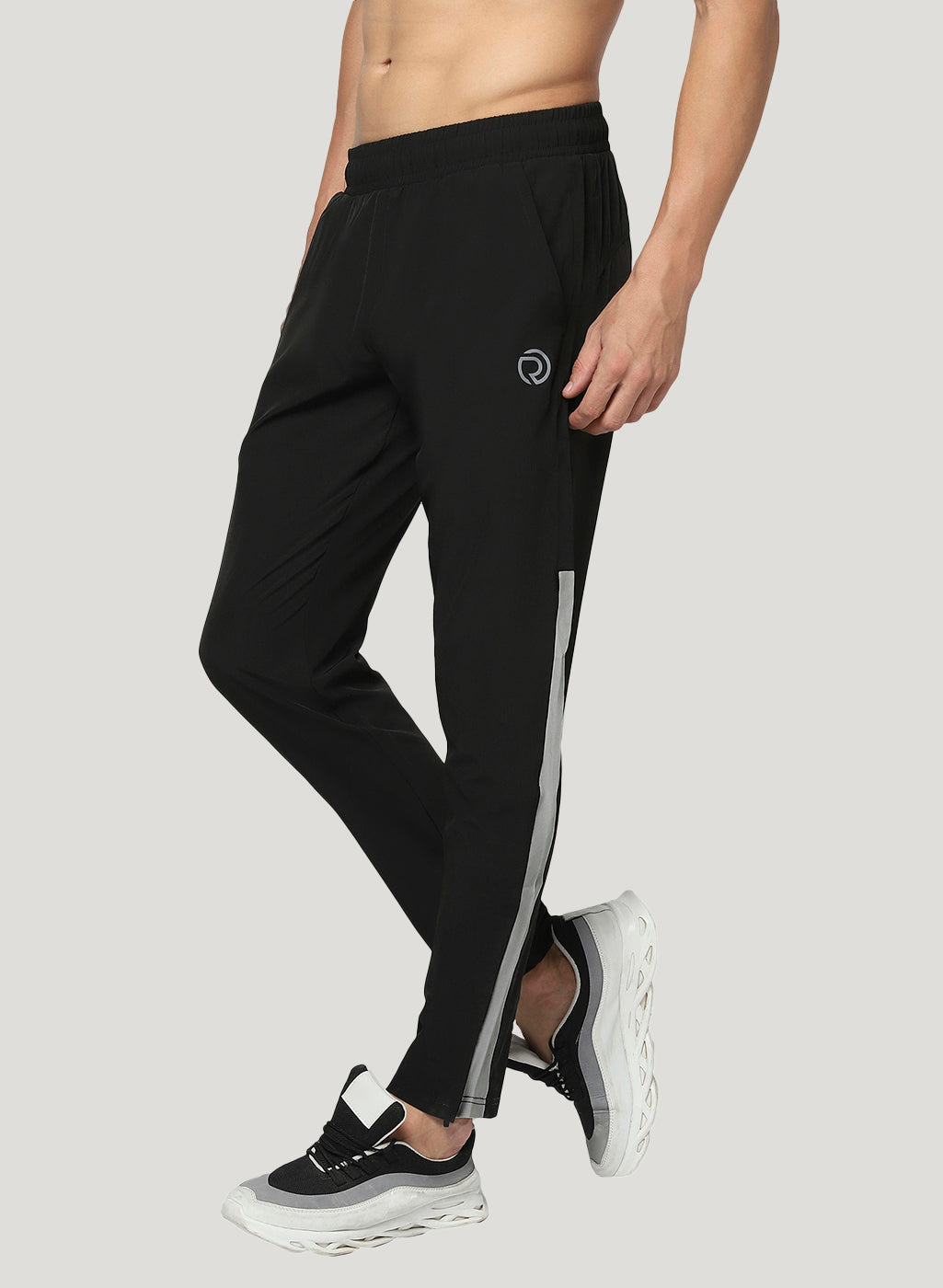 Stretch Track Pant with Hidden Pocket & Bottom Zipper