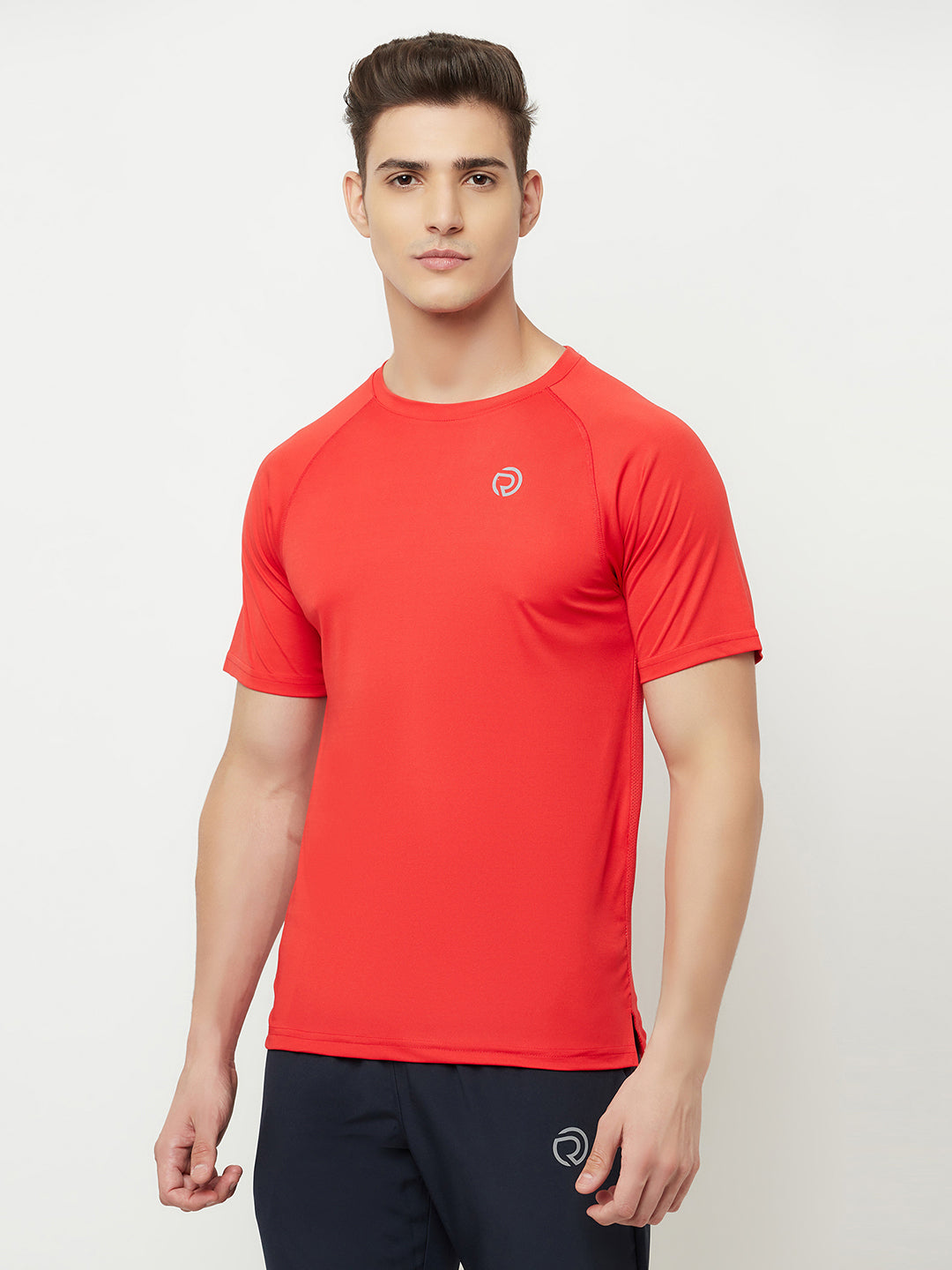 2 pc Combo - Shorts Navy & Light Dry Fit Tshirt - RED