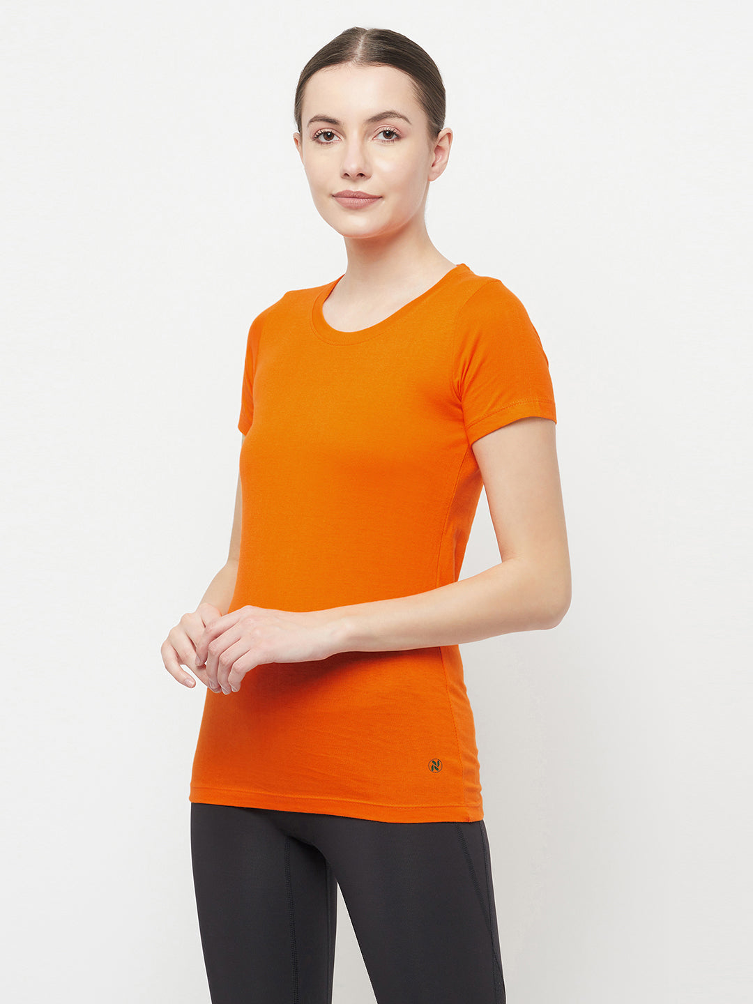Slim Fit Premium Cotton Tshirts Orange