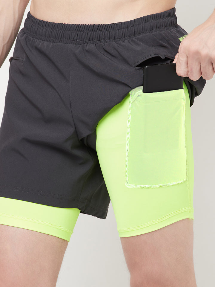 2-in-1 Running Shorts with Phone Pocket 5"