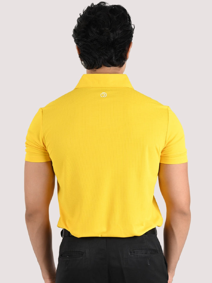 Performance Sports Collar Tshirt - Pack of 2 Black & Yellow