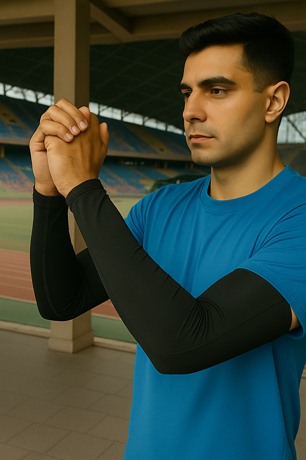 Sports Arm Sleeve (Pack Of 2) Black