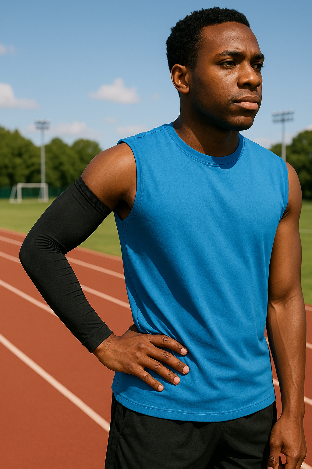 Sports Arm Sleeve (Pack Of 2) Black