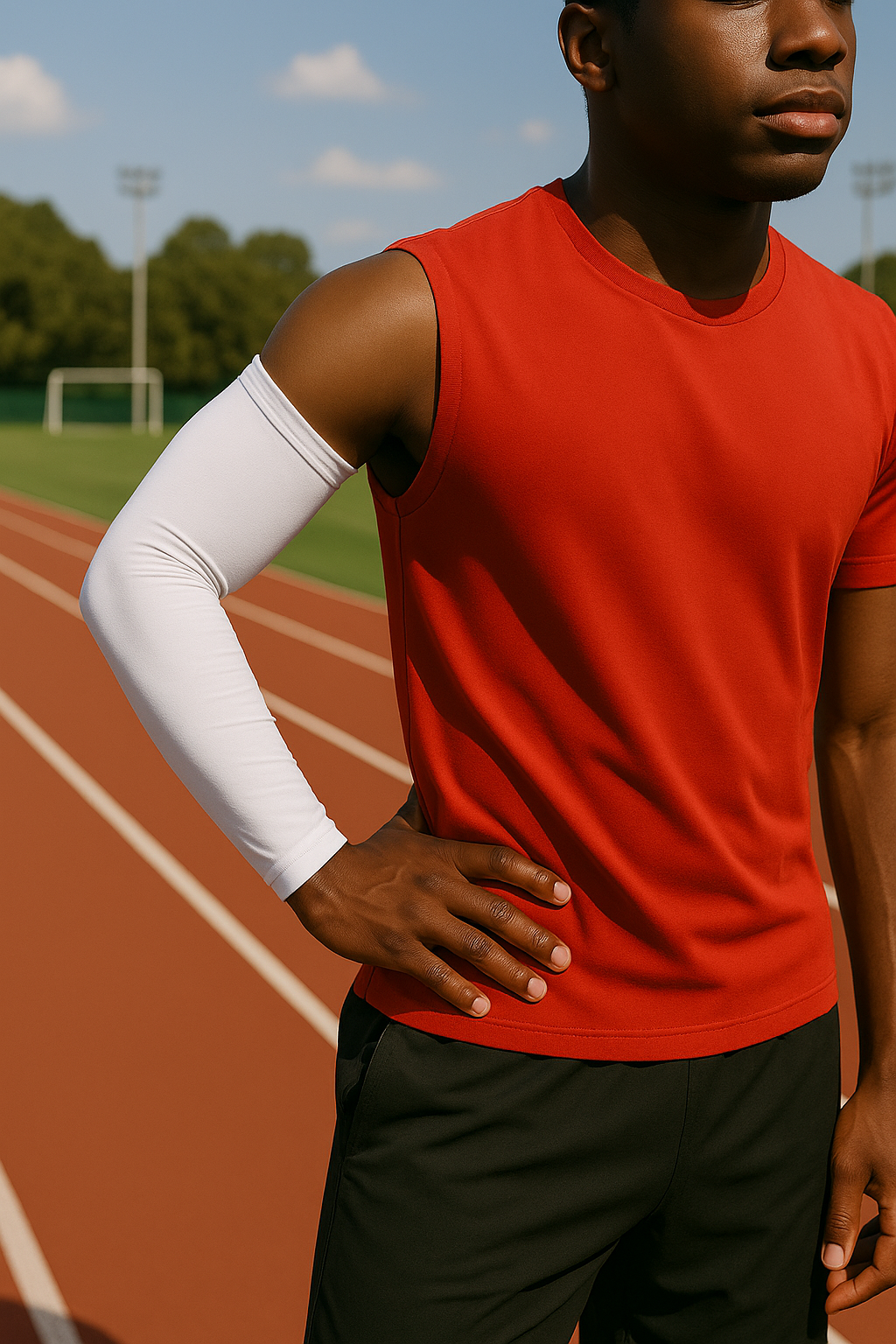 Sports Arm Sleeve (Pack Of 2) White