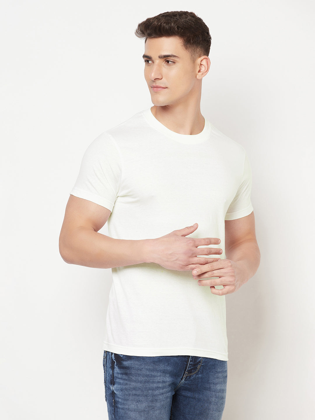 Premium Cotton Tshirts  (Pack of 2- White,Black)