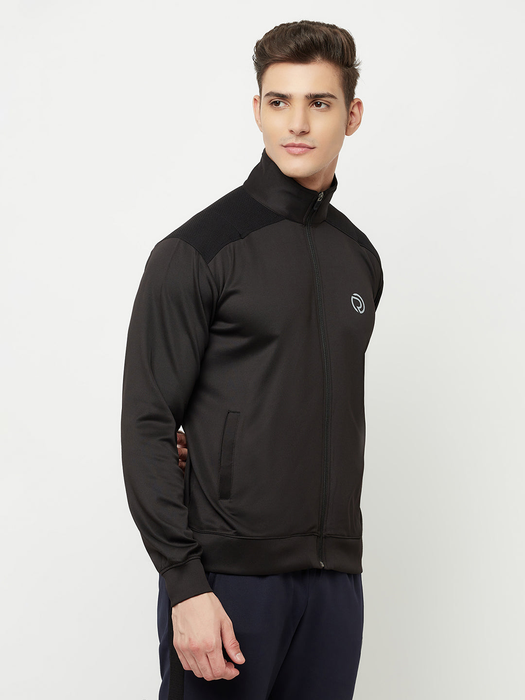Men's Sports Track Pant & Sports Jacket Combo - Black