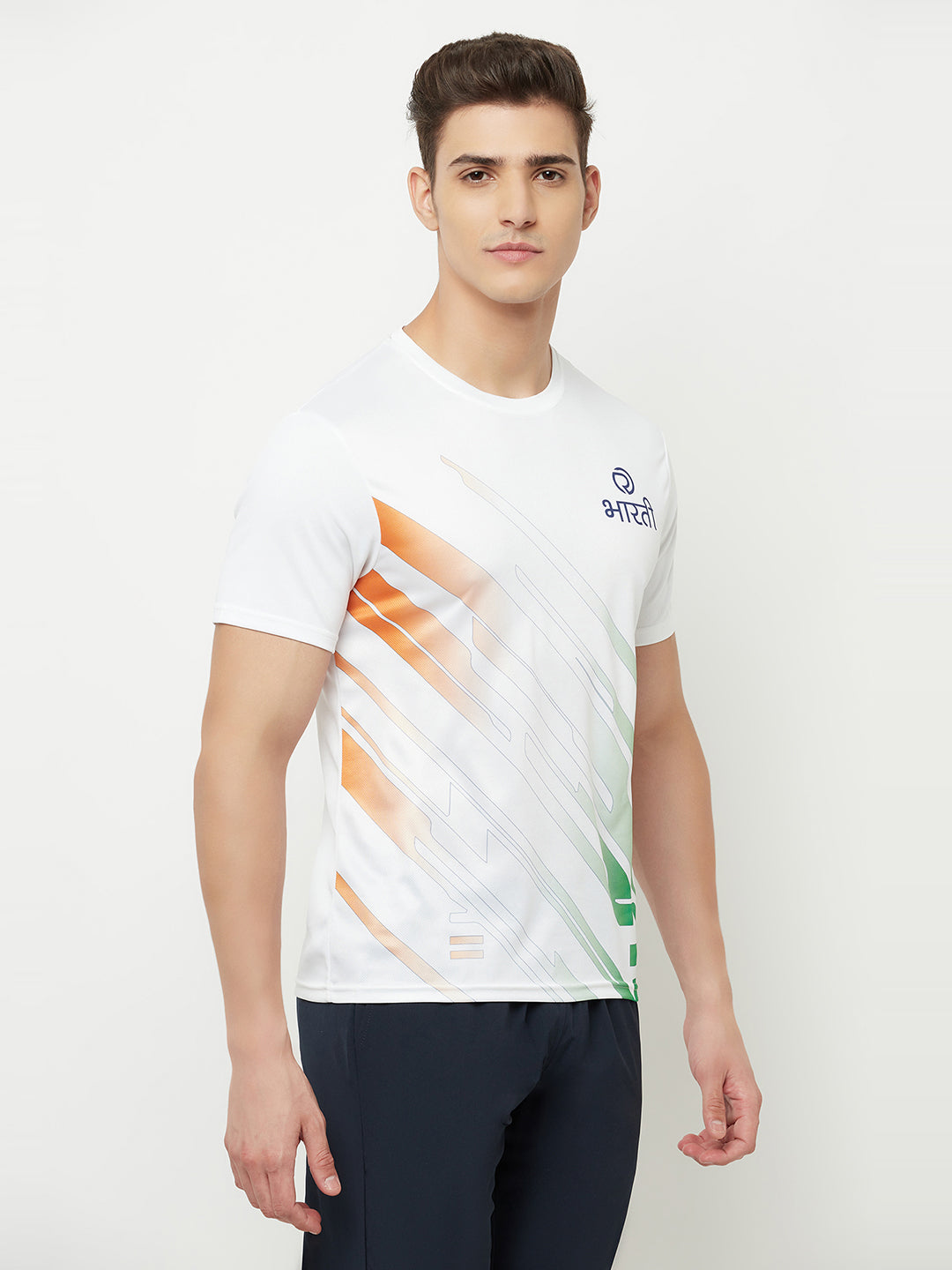 Men's reflective dryfit tshirt with flow graphics