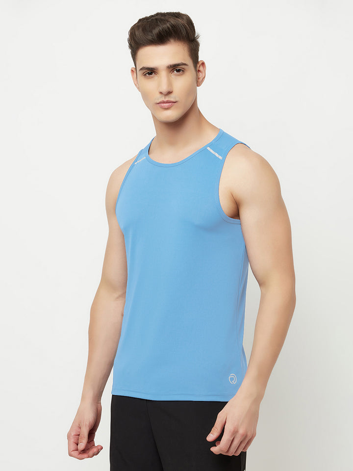 Reflective Running Tank - Sky Blue