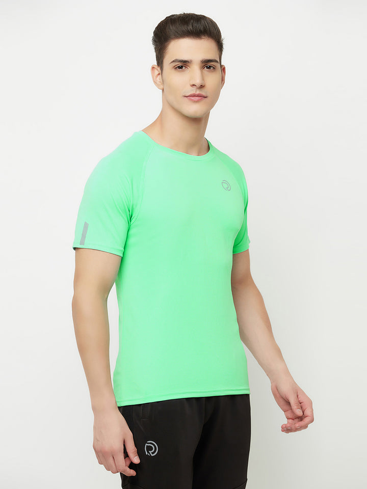 2 pc Combo - Shorts Black & Light Dry Fit Tshirt - Green