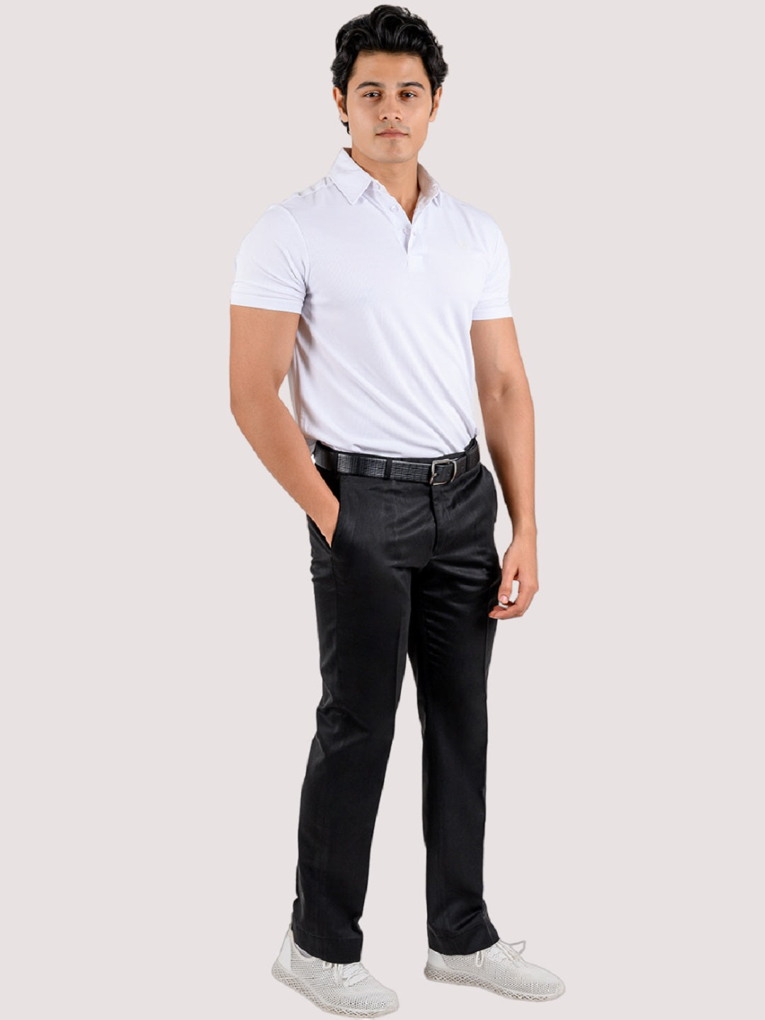 Performance Sports Collar Tshirt - Pack of 2 Black & White