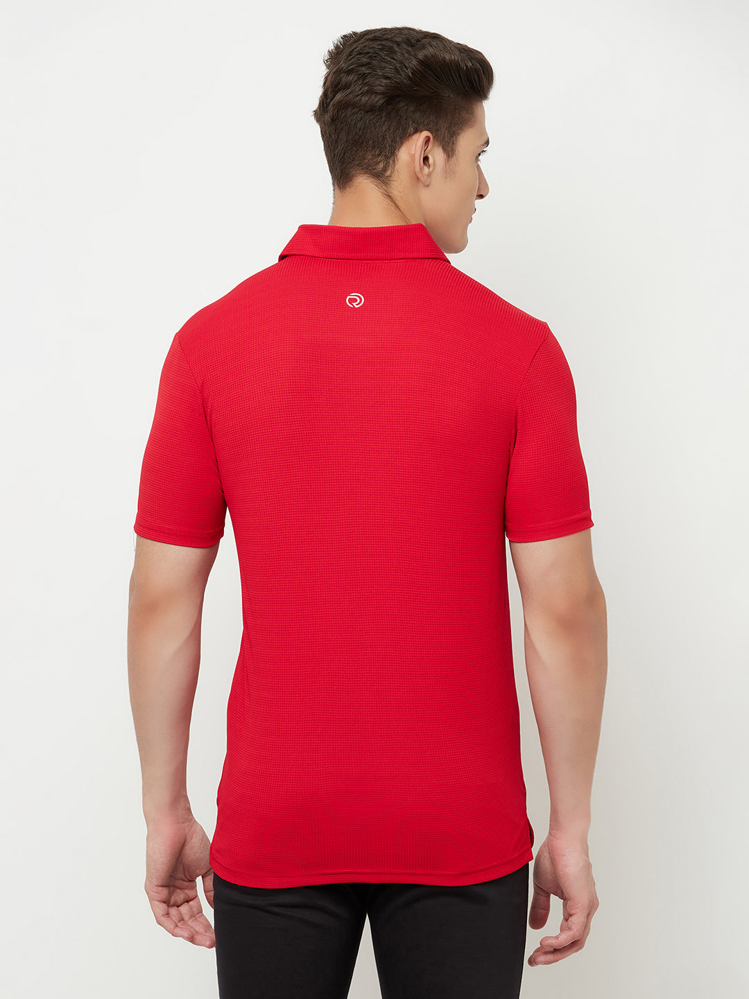 2 pc Combo - Track Black & Light Dry Fit Golf Tshirt - Red
