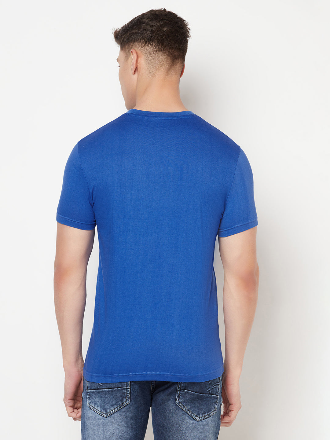 Premium Cotton Tshirts  (Pack of 2- Maroon,Blue)