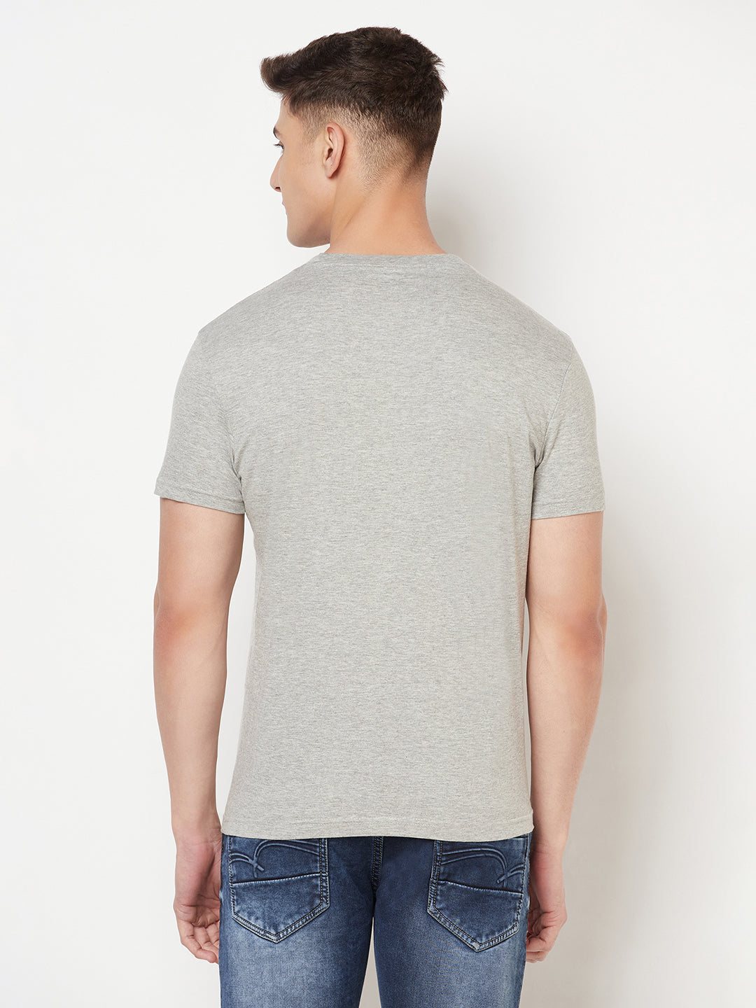 Men's Premium Cotton Tshirts  (Pack of 2- Grey,Green) - NITLON * TRUEREVO