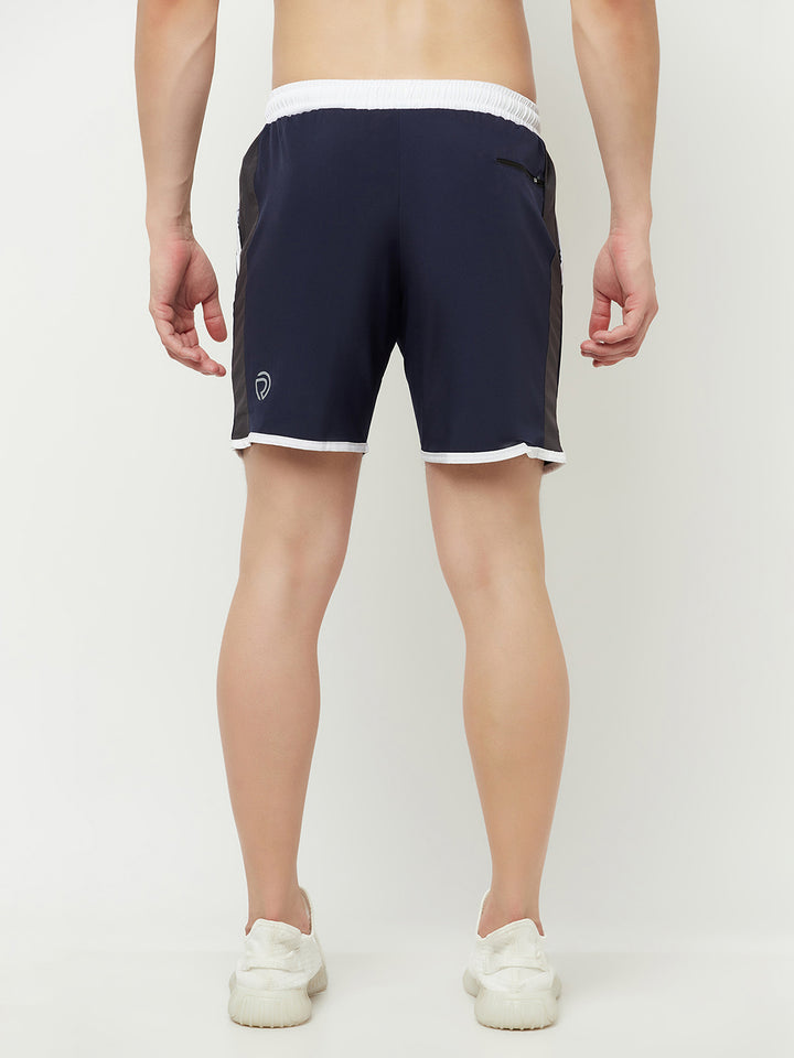 7" Shorts with Zipper Pocket - Pack of 3 Black, White & Navy