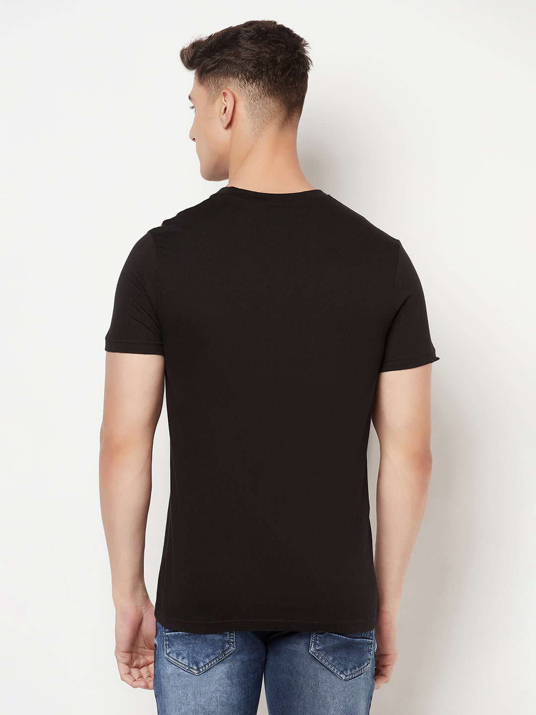 Super Comfy Cotton Tshirt (Pack of 2- Black,Maroon)